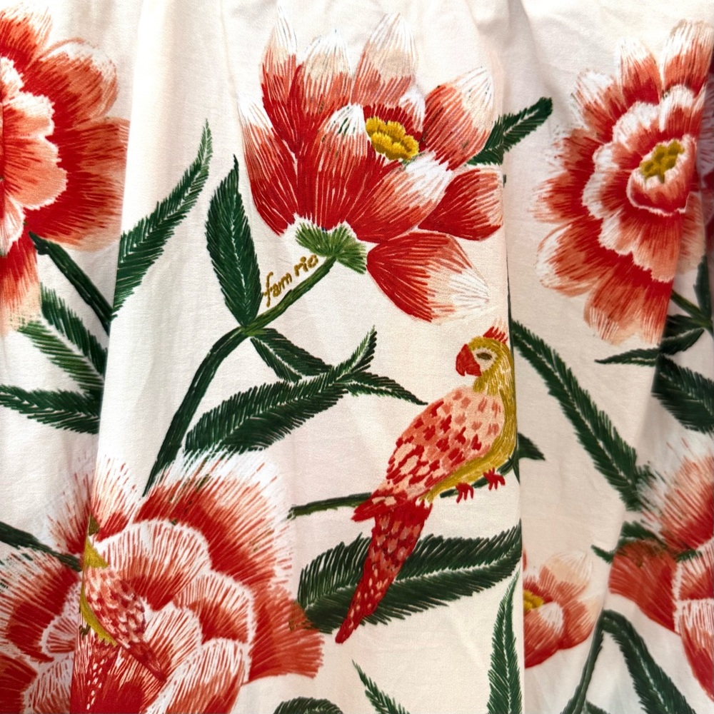 FARM Rio Ainika Floral Print Maxi Dress, Cream/Red, NWT ๐ง๐ท - Picture 14 of 16